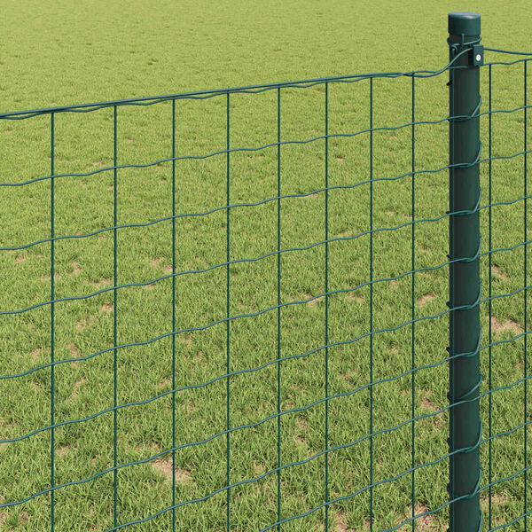 vidaXL Euro Fence Green 0.4 x 10 m PVC-coated iron
