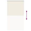vidaXL Roller Blind Blackout Off White 125x210 cm Fabric Width 121.6 cm Polyester