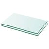 vidaXL Glass Panel | Set of 2 | Clear | Tempered Glass | 30x12 cm | Durable
