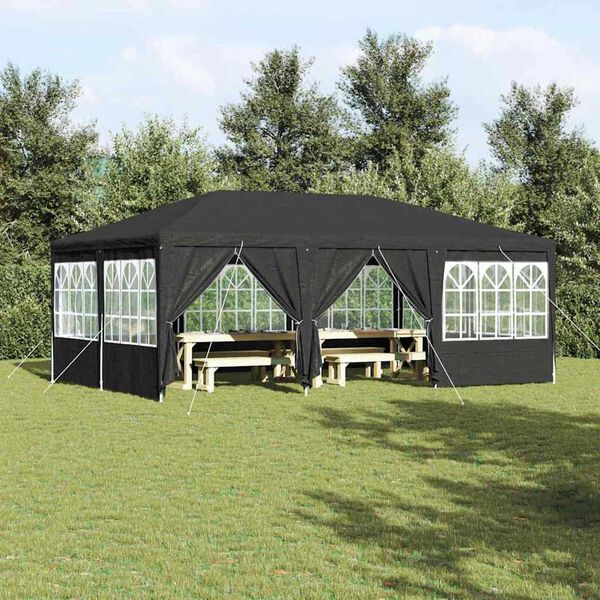 vidaXL Party Tent Anthracite and White 600 x 400 x 266 cm