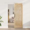 vidaXL Sliding Door Brown 73.5 x 211 cm Solid Pine Wood