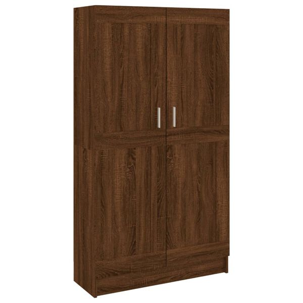 vidaXL Book Cabinet Brown Oak 82.5x30.5x150 cm Engineered Wood