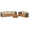 vidaXL Sofa Sets 8 pcs Solid Acacia Wood