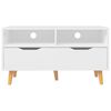 vidaXL TV Cabinet White 90x40x48.5 cm Engineered Wood