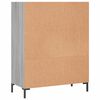 vidaXL Bookcase Grey Sonoma 69.5x32.5x90 cm Engineered Wood