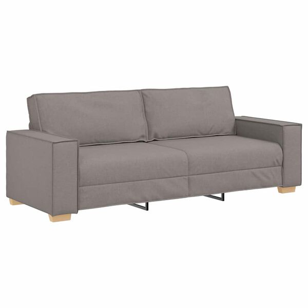 vidaXL Sofa Taupe 220 x 78 x 84 cm Fabric
