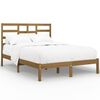 vidaXL Bed Frame without Mattress Honey Brown Solid Wood 135x190 cm