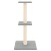 vidaXL Cat Tree with Sisal Scratching Posts Light Grey 73 cm
