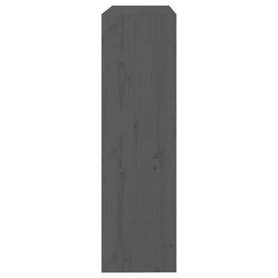 vidaXL Book Cabinet/Room Divider Grey 80x30x103.5 cm Solid Wood Pine