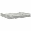 vidaXL Storage Bed Frame Concrete Grey 180 x 200 cm Engineered Wood