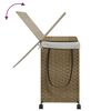 vidaXL Laundry Basket with Wheels 60x35x60.5 cm Rattan