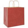 vidaXL Paper Bags 250 pcs with Handles Red 26x17x25 cm