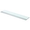 vidaXL Glass Panel | Set of 2 | Clear | Tempered Glass | 80 x 12 cm