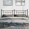 vidaXL Metal Replace Headboard Black 193 cm