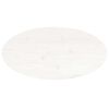 vidaXL Table Top White 80x40x2.5 cm Solid Wood Pine Oval