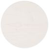 vidaXL Table Top White Ø30x2.5 cm Solid Wood Pine
