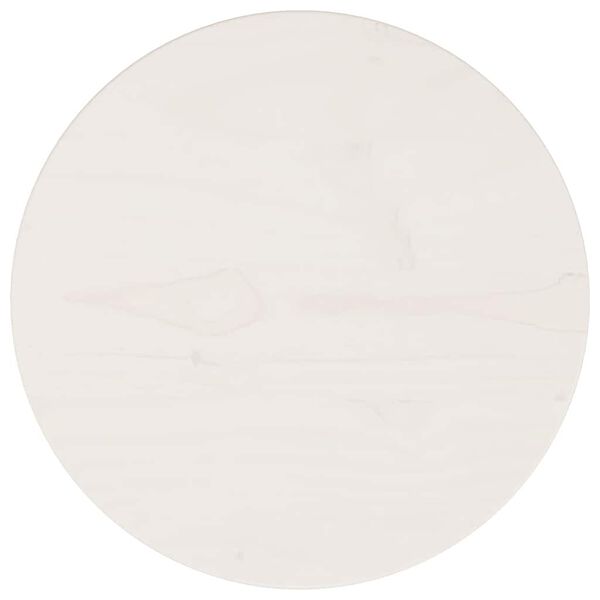vidaXL Table Top White Ø30x2.5 cm Solid Wood Pine