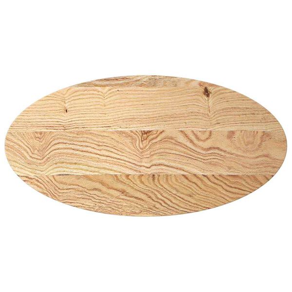 vidaXL Table Top 100x50x4 cm Solid Wood Oak Oval