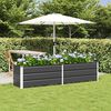 vidaXL Planter Anthracite 195 x 50 x 45 cm Galvanised Steel