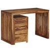 vidaXL Writing Table Solid Acacia Wood 110x55x76 cm