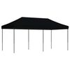 vidaXL Party Tent Folding Black 292 x 580 x 315 cm Oxford Fabric