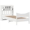 vidaXL Bed Frame without Mattress White 75x190 cm Small Single Solid Wood Pine