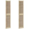 vidaXL Cabinet Door 2 pcs Natural 201 x 2.1 x 39.5 cm Solid Pine Wood