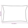 vidaXL Pillow with Pillow 2 pcs White 50 x 75 cm Cotton