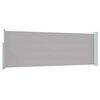 vidaXL Patio Retractable Side Awning 100x300 cm Grey