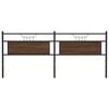 vidaXL Replace Headboard Brown Oak 193 cm Engineered Wood and Steel