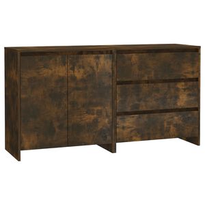 vidaXL Sideboard | Set of 2 | Smoked oak | Engineered wood | 70 x 41 x 75 cm