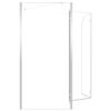 vidaXL Bath Enclosure 120x69x130 cm Tempered Glass Transparent