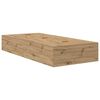 vidaXL Bed Frame with Storage Artisan oak 90 x 200 cm Engineered wood