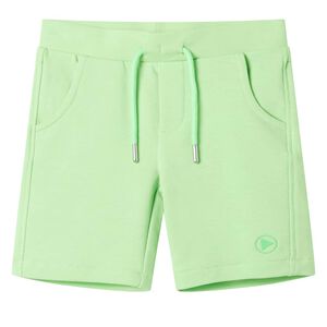 vidaXL Kids' Shorts Fluo Green 128