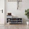 vidaXL Shoe Cabinet Concrete Grey 102x36x60 cm Engineered Wood