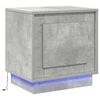 vidaXL Bedside Cabinet 2 pcs Concrete Grey 44 x 34.5 x 45 cm