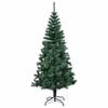 vidaXL Artificial Pre-lit Christmas Tree Green 240 cm PVC and Metal