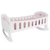 Doll fun Doll Cradle White and Pink 47 cm