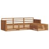 vidaXL Outdoor Sofa Set 4 pcs Natural Solid Acacia Wood