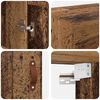 vidaXL Wall Mounted Cabinet Old Wood 34.5 x 34 x 90 cm Engineered Wood