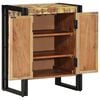 vidaXL Shoe Cabinet with Door Black 30 x 30 x 40 cm Solid Reclaim wood