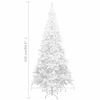 vidaXL Artificial Pre-lit Christmas Tree with Ball Set L 240 cm White