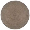 vidaXL Handmade Rug Jute Round 180 cm Grey