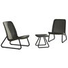 Keter Patio Furniture Set 3 Pieces Rio Graphite