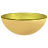 vidaXL Basin Tempered Glass 30x12 cm Gold