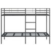vidaXL Bunk Bed without Mattress Black 107x203 cm Steel