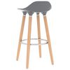 vidaXL Bar Stools 2 pcs Grey