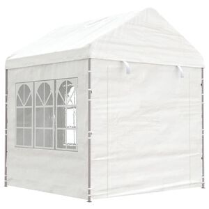 vidaXL Gazebo with Roof White 2.28x2.23x2.69 m Polyethylene