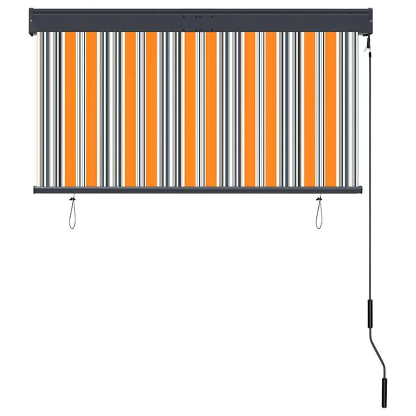 vidaXL Outdoor Roller Blind 120x250 cm Yellow and Blue