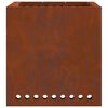 vidaXL Smokeless Fire Pit Brown 48 x 48 x 50 cm Weathering Steel